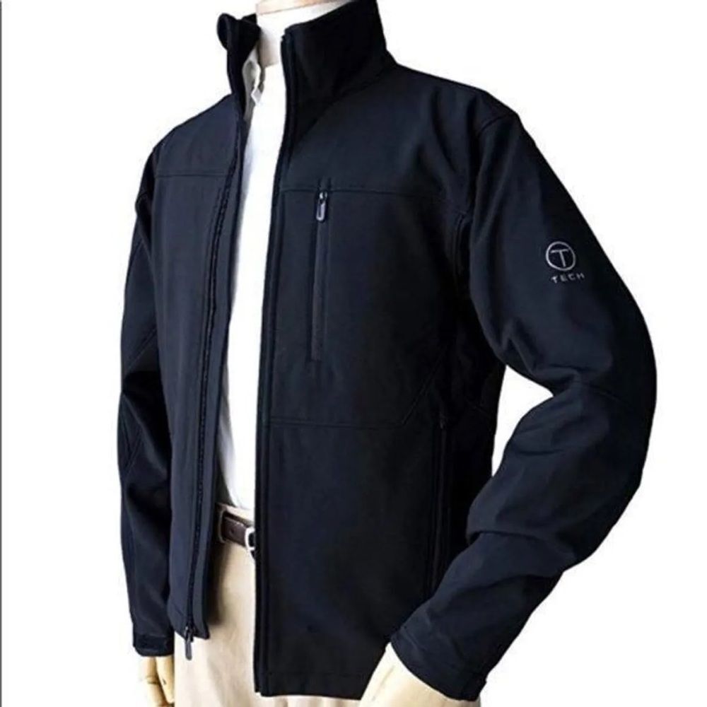 Tumi T Tech Softshell Full Zio Jacket in Navy Blue L